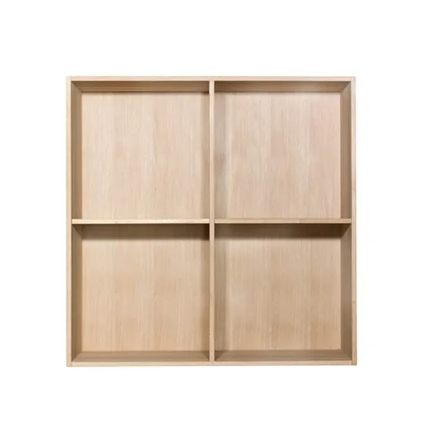 Kidi bogkasse - Massiv fingertappet eg - Hvid olie - 34 cm
