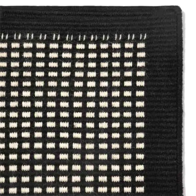 C Olesen C. Olesen Luxor tæppe - 80 x 325 cm. - Midnight/White
