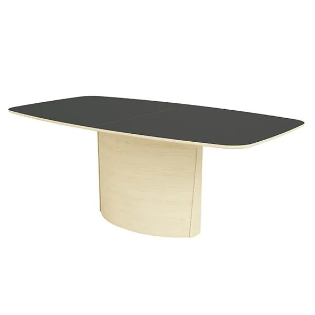 Skovby SM117 spisebord - hvidolieret eg - sort nano