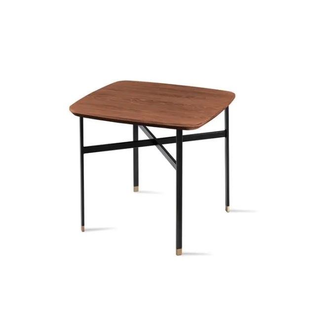 Skovby SM240 / SM260 sofabord - 54 x 54 cm - Naturolieret valnød