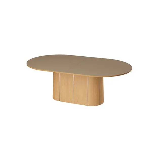 Skovby SM115 spisebord - Naturolieret eg med muskat laminat bordplade