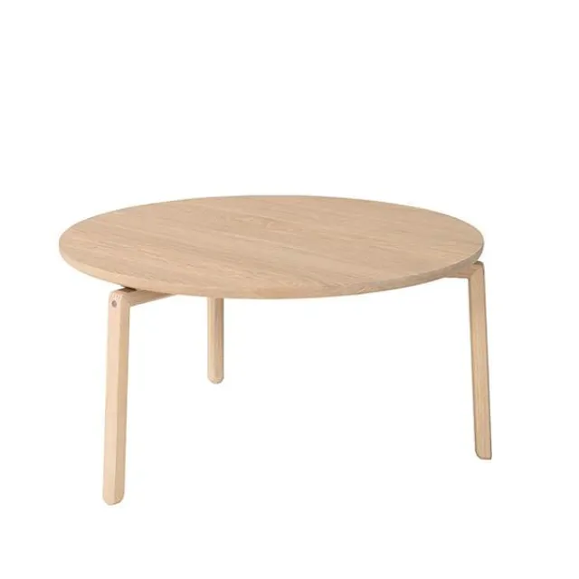 PBJ Designhouse PBJ SIREA sofabord Ø:60 cm - Lakeret røget eg - Finér - 35 cm