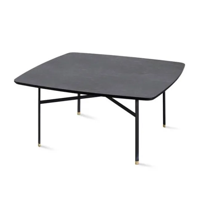 Skovby SM242 / SM262S sofabord - 99 x 99 cm - Bordplade: Grå keramik