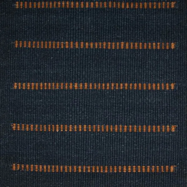 C Olesen C. Olesen Kelim tæppe - Mista Stripe - 200 x 300 cm - Midnight/Hony