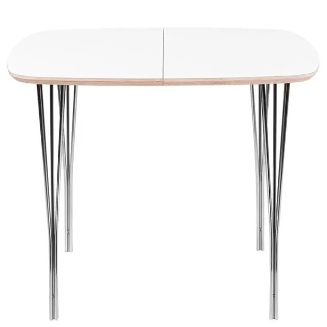 Haslev Symphony 84 spisebord - laminat/splitben - 105 x 105 cm.