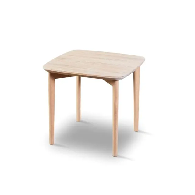 Skovby SM240 / SM264 sofabord - 54 x 54 cm - Bordplade i massiv hvidolieret eg