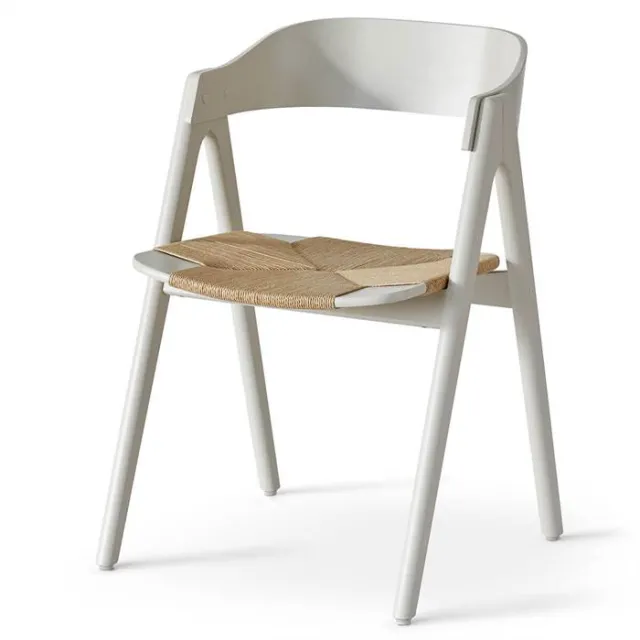 Findahl by Hammel Mette spisebordsstol - Beige bøg med fletsæde