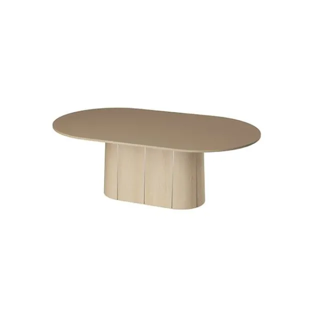 Skovby SM115 spisebord - Hvidolieret eg med muskat laminat bordplade