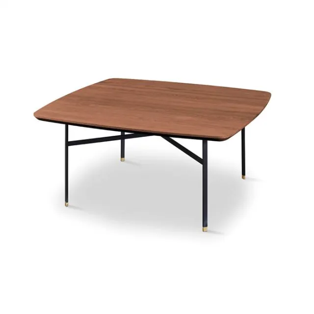 Skovby SM242 / SM262S sofabord - 99 x 99 cm - Bordplade: Naturolieret valnød