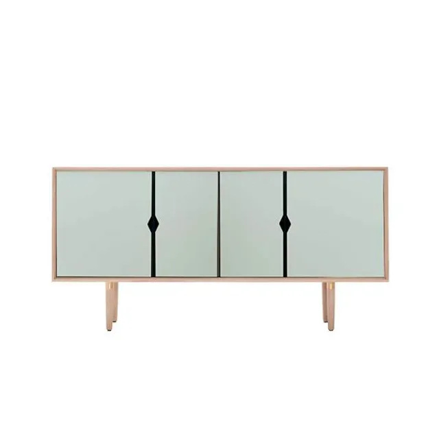 Andersen Furniture S7 skænk - Eg sæbe - Ocean Grey fronter