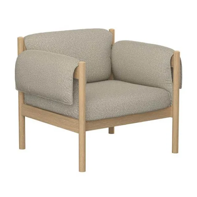 Skovby SM850 Lounge stol - Eg massiv mokkabejdset - crush40