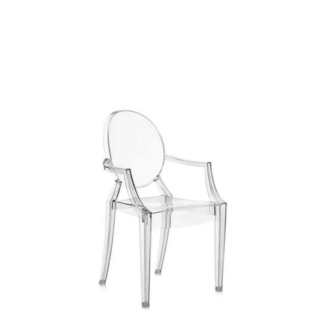 Kartell Lou Lou Ghost spisebordsstol - Kids - Crystal