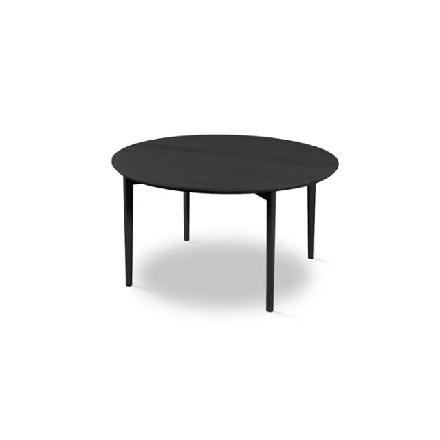 Skovby SM243 / SM265 sofabord - Ø 99 cm - Bordplade: Sortlakeret eg