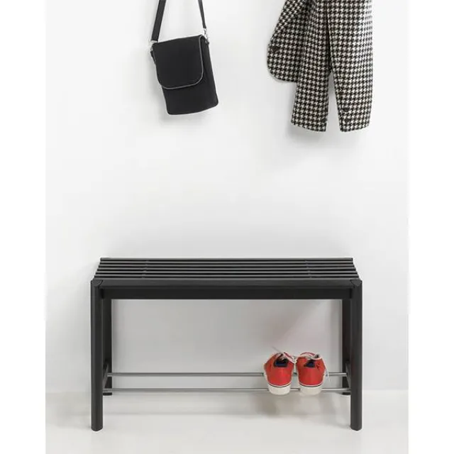 Thomsen Furniture Bænk - Egetræ - Sortlakeret Eg - Sortlakeret