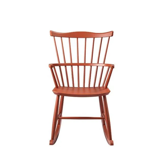 FDB Møbler - J52G Gyngestol - Brick red