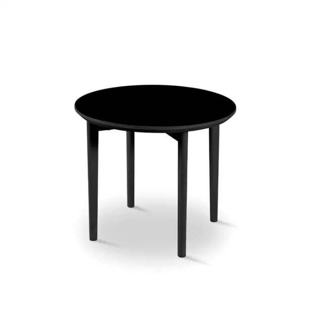 Skovby SM241 / SM264 sofabord - Ø 59,5 cm - Bordplade: Sort nano-laminat