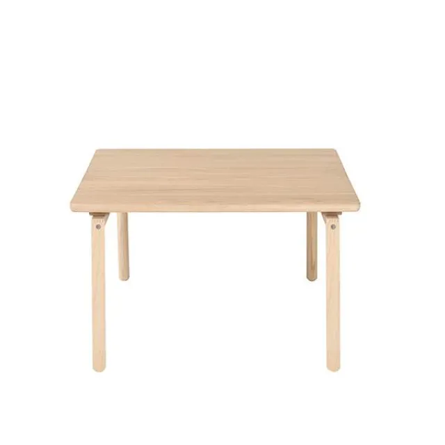 PBJ Designhouse PBJ Sirea sofabord 80x80 cm - Lakeret mørk eg - Marmor laminat - 35 cm