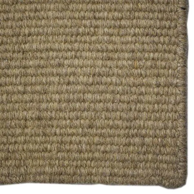C Olesen C. Olesen Luxor ensfarvet tæppe - 140X200 cm. - Dark beige