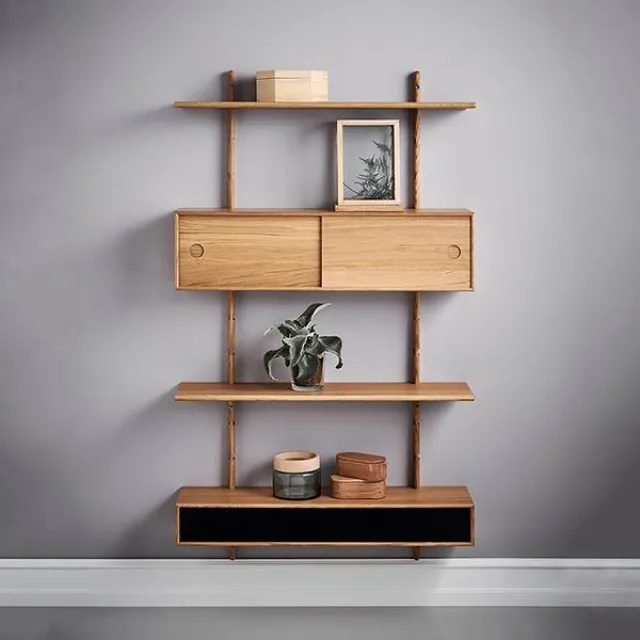 PBJ Designhouse PBJ Moore 10 reol - Lakeret mørk eg