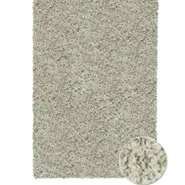 Erling Christensen Møbler Twilight Shaggy tæppe - Beige 6611 - Ø160 cm.