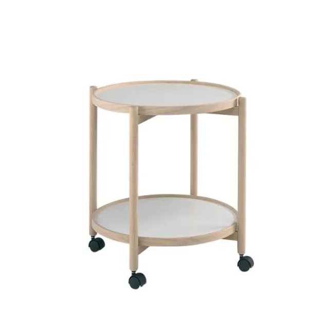 Thomsen Furniture James rullebord - eg/melamin - Ø50 cm